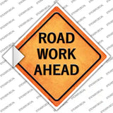 Road Work Ahead Novelty Diamond Sticker Decal