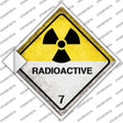 Radioactive 7 Small Novelty Diamond Sticker Decal