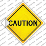 Caution Novelty Diamond Sticker Decal