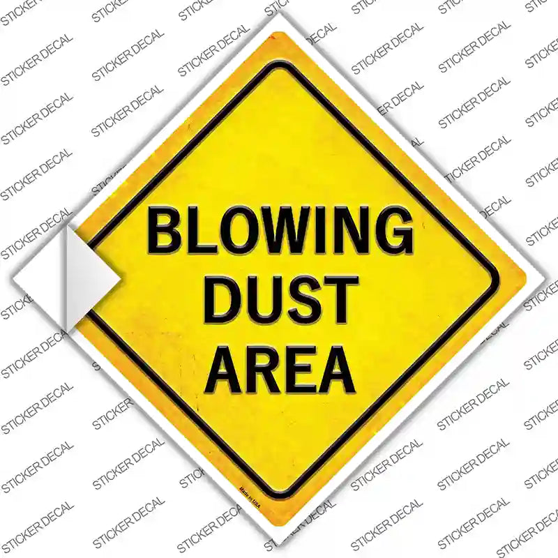 Blowing Dust Area Novelty Diamond Sticker Decal
