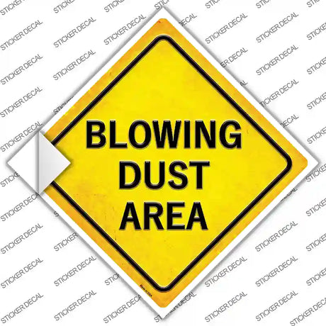 Blowing Dust Area Novelty Diamond Sticker Decal