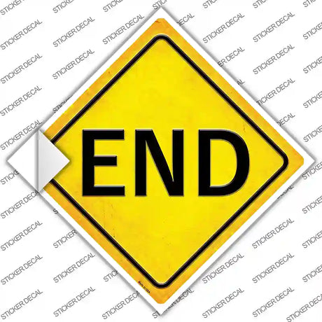 End Novelty Diamond Sticker Decal