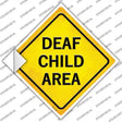 Deaf Child Area Novelty Diamond Sticker Decal