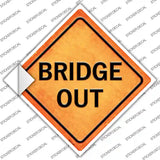 Bridge Out Novelty Diamond Sticker Decal