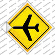 Airplane Novelty Diamond Sticker Decal