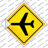 Airplane Novelty Diamond Sticker Decal