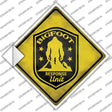 Bigfoot Response Unit Novelty Diamond Sticker Decal Small