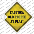 Old People At Play Novelty Diamond Sticker Decal