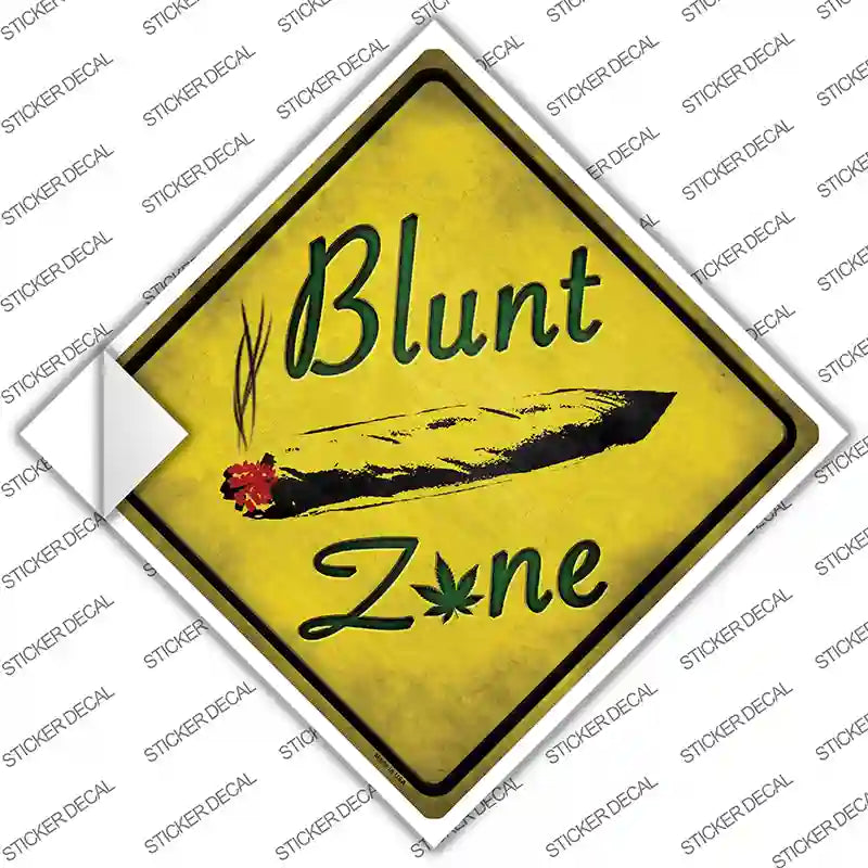 Blunt Zone Novelty Diamond Sticker Decal Small