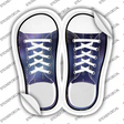 Trident Purple Novelty Shoe Outlines Sticker Decal Small