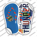 OK Flag|Thunder Strip Art Novelty Flip Flops Sticker Decal Small