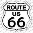 Route 66 Novelty Highway Shield Sticker Decal Small