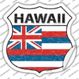 Hawaii Flag Novelty Highway Shield Sticker Decal Small