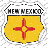 New Mexico Flag Novelty Highway Shield Sticker Decal Small