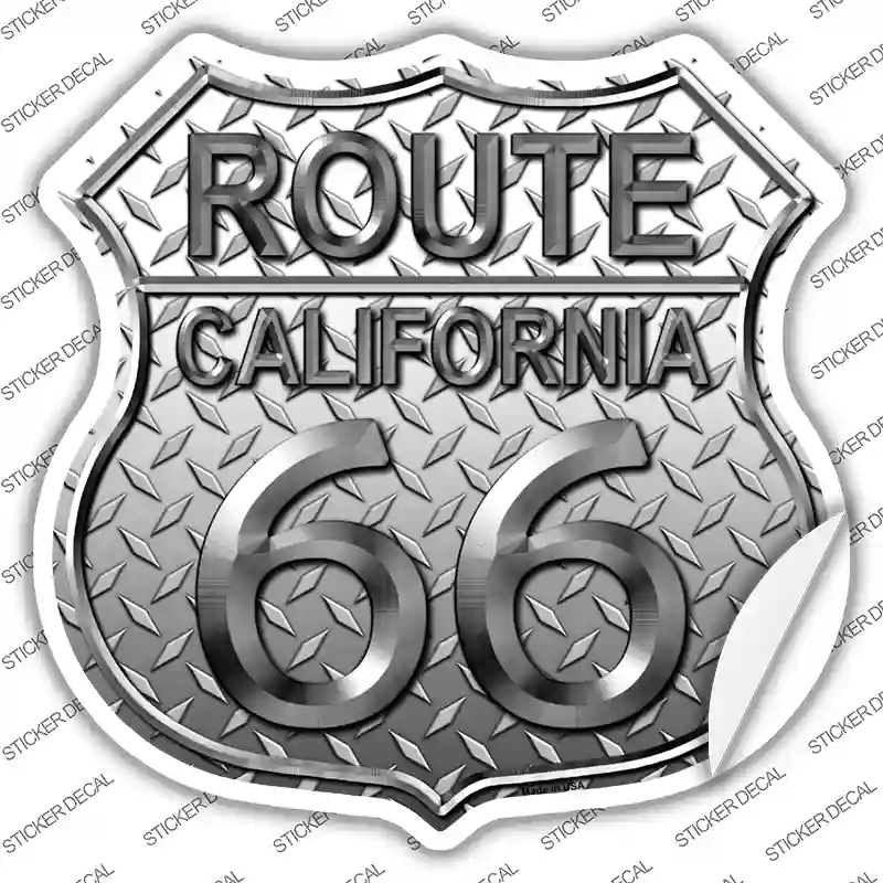 Route 66 Diamond California Novelty Highway Shield Sticker Decal