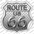 Route 66 Diamond Novelty Highway Shield Sticker Decal Small