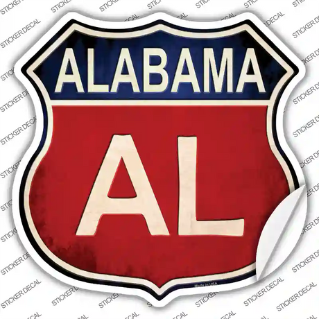 Alabama Novelty Highway Shield Sticker Decal Small