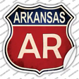 Arkansas Novelty Highway Shield Sticker Decal Small