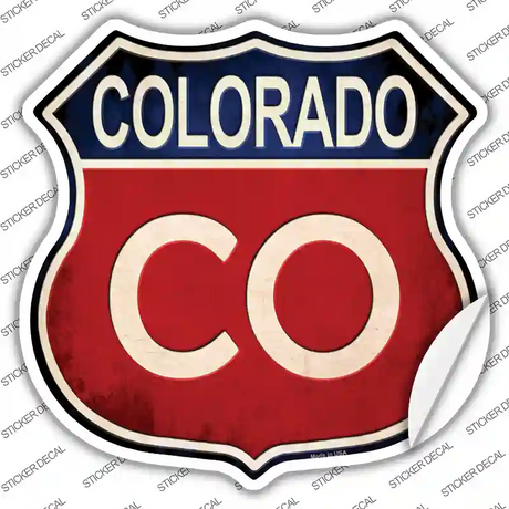 Colorado Novelty Highway Shield Sticker Decal Small