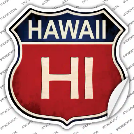 Hawaii Novelty Highway Shield Sticker Decal Small