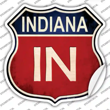 lndiana Novelty Highway Shield Sticker Decal Small