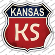 Kansas Novelty Highway Shield Sticker Decal Small