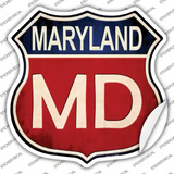 Maryland Novelty Highway Shield Sticker Decal Small