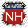 New Hampshire Novelty Highway Shield Sticker Decal Small