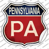 Pennsylvania Novelty Highway Shield Sticker Decal Small