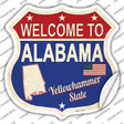 Alabama Established Novelty Highway Shield Sticker Decal Small