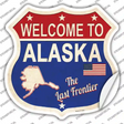 Alaska Established Novelty Highway Shield Sticker Decal Small