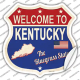 Kentucky Established Novelty Highway Shield Sticker Decal Small