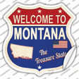 Montana Established Novelty Highway Shield Sticker Decal Small