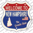 New Hampshire Established Novelty Highway Shield Sticker Decal Small