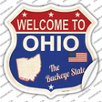 Ohio Established Novelty Highway Shield Sticker Decal Small