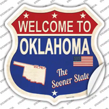 Oklahoma Established Novelty Highway Shield Sticker Decal Small