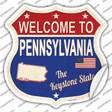 Pennsylvania Established Novelty Highway Shield Sticker Decal Small