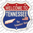 Tennessee Established Novelty Highway Shield Sticker Decal Small