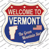 Vermont Established Novelty Highway Shield Sticker Decal Small