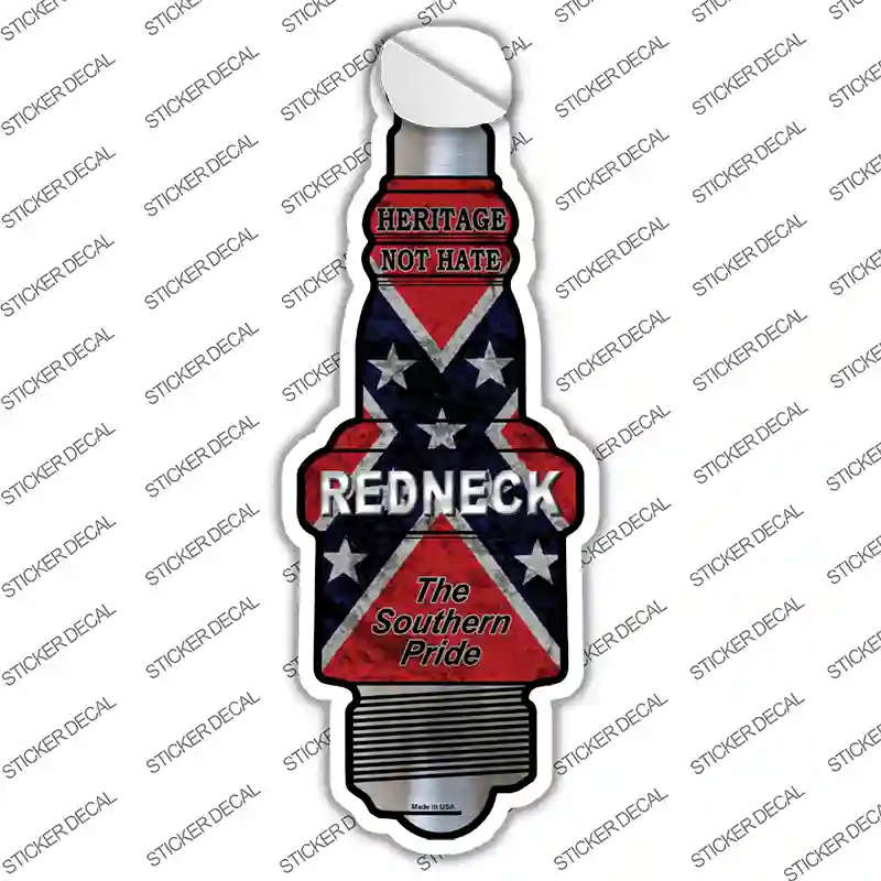 Redneck Novelty Spark Plug Sticker Decal
