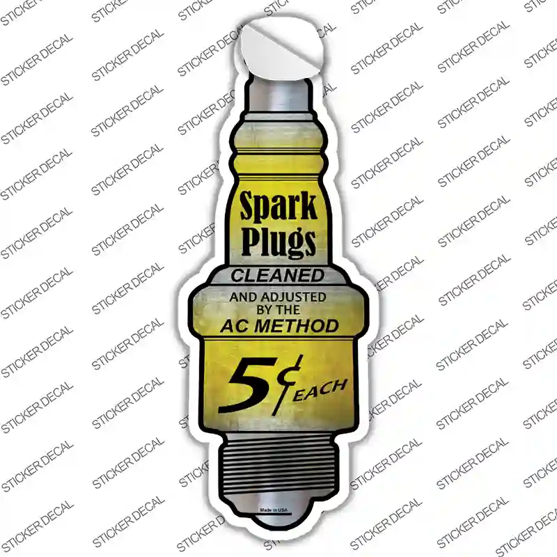 Spark Plugs Novelty Spark Plug Sticker Decal