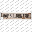 Bulldog Trail Novelty Narrow Sticker Decal Small