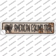 American Eskimo Trail Novelty Narrow Sticker Decal Small