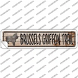 Brussels Griffon Trail Novelty Narrow Sticker Decal Small