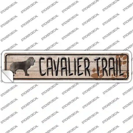 Cavalier Trail Novelty Narrow Sticker Decal Small