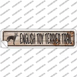 English Toy Terrier Trail Novelty Narrow Sticker Decal Small