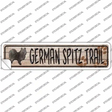 German Spitz Trail Novelty Narrow Sticker Decal Small