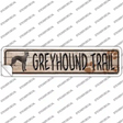 Greyhound Trail Novelty Narrow Sticker Decal Small