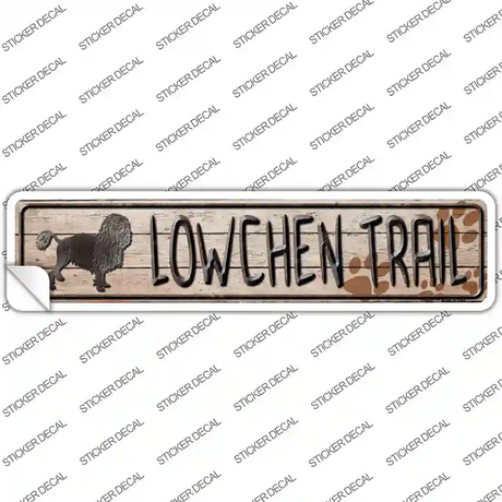 Lowchen Trail Novelty Narrow Sticker Decal Small