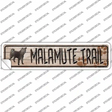 Malamute Trail Novelty Narrow Sticker Decal Small